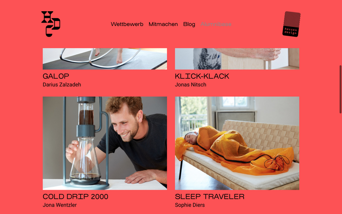 Hessen Design Competition website (2020) 5