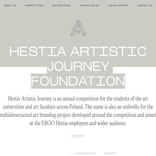 Hestia Artistic Journey website