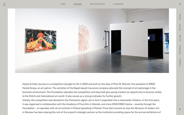 Hestia Artistic Journey website 6