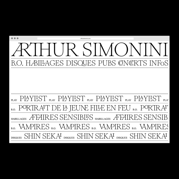 Arthur Simonini website 1