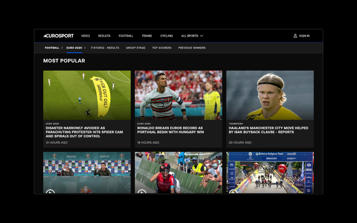 Eurosport rebrand 2020 2
