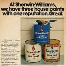 Sherwin-Williams house paint ad (1972)