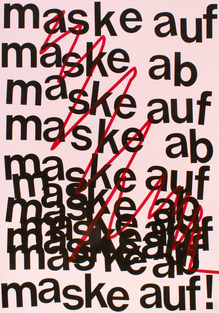 “Maske auf, Maske ab” poster