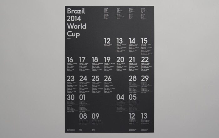 Brazil 2014 World Cup wall chart 4