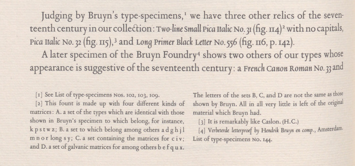 Page layout, with footnotes at the bottom of the page.