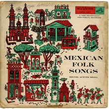 Miguel Aceves Mejia – <cite>Mexican Folk Songs</cite> album art