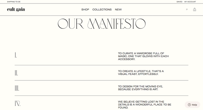 Cult Gaia website 8