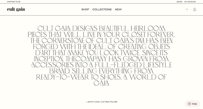 Cult Gaia website 7