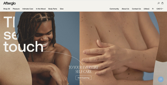 Afterglo website 4