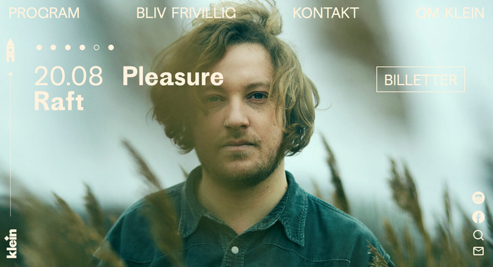 Website of Klein, Sydhavnen’s venue.