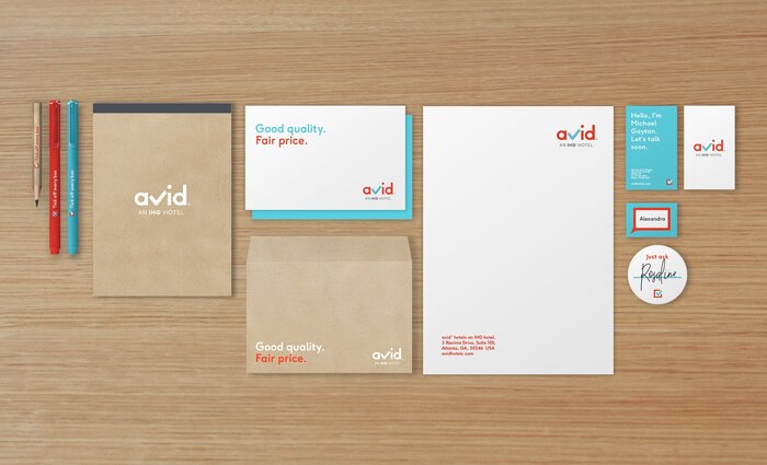 Avid Hotels visual identity 2