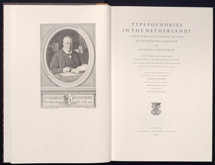 Typefoundries in the Netherlands by Charles Enschedé (1978) 1