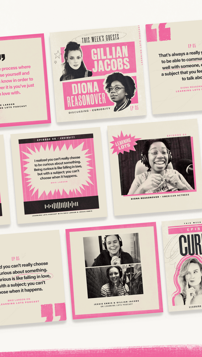 Learning Lots podcast: social media templates.