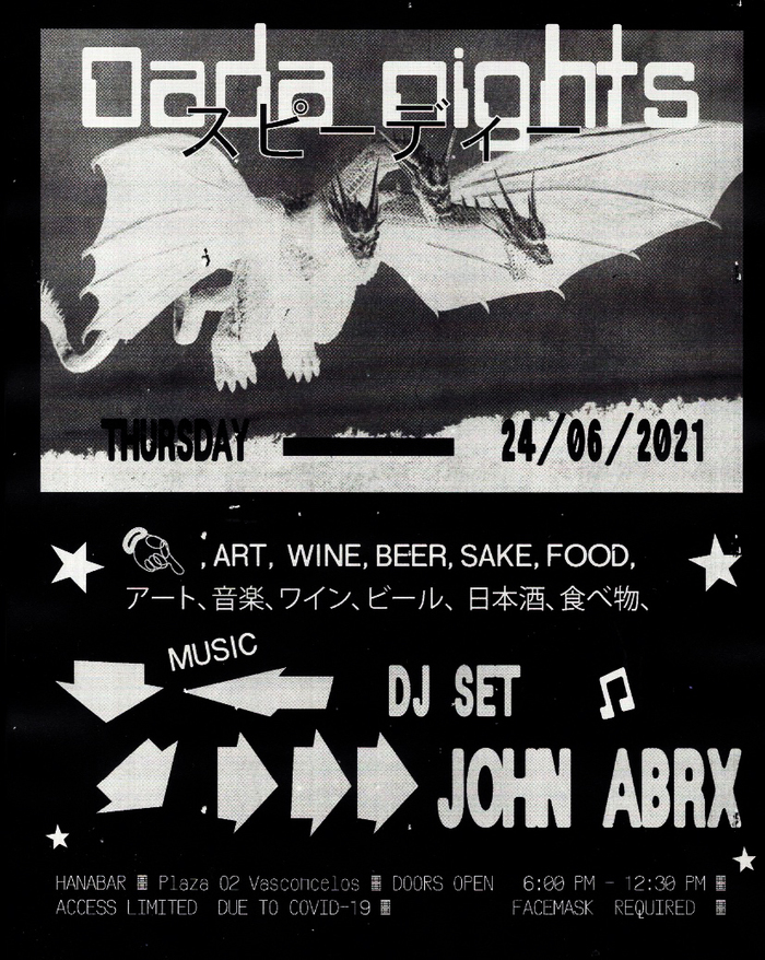 Dada Nights flyers, June/July 2021 1