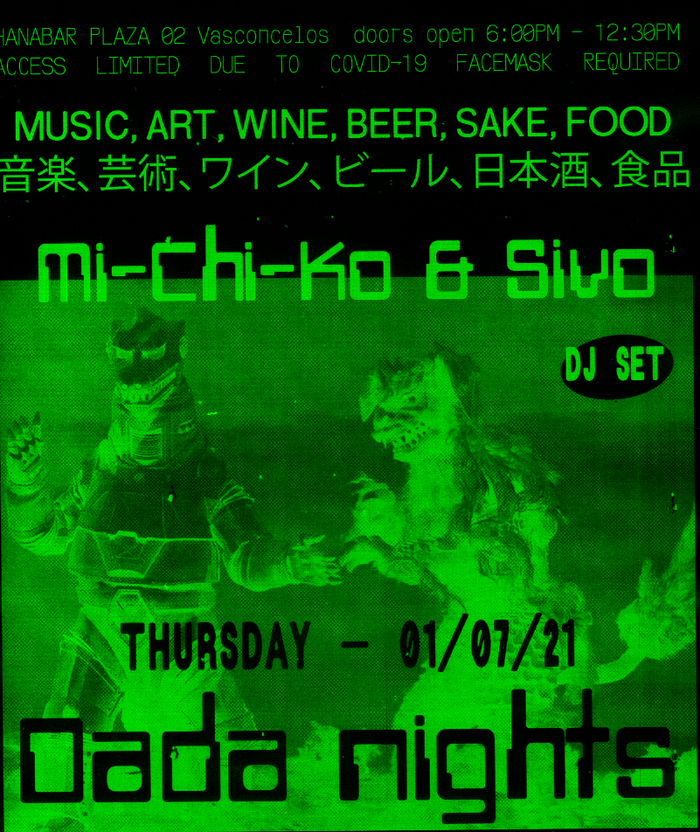 Dada Nights flyers, June/July 2021 2