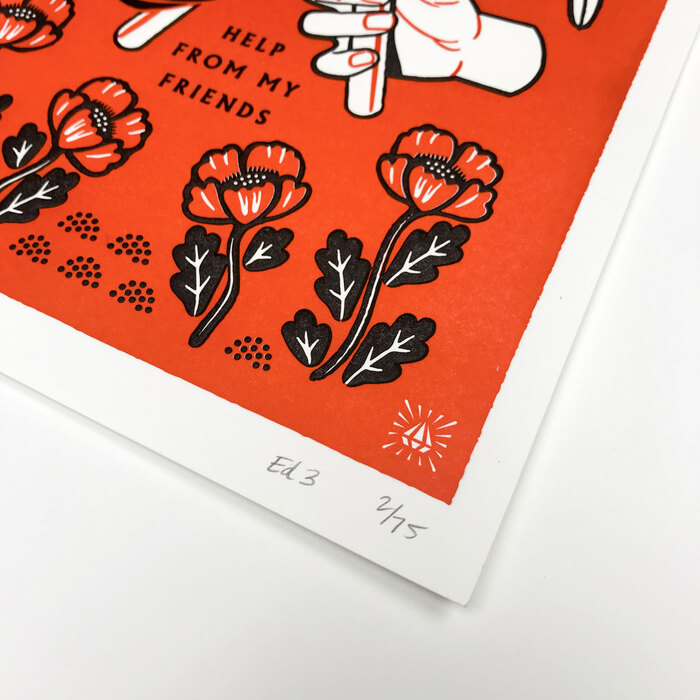 “My Friends” letterpress prints 3