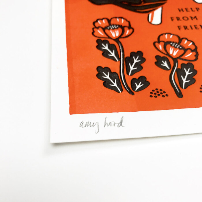 “My Friends” letterpress prints 4