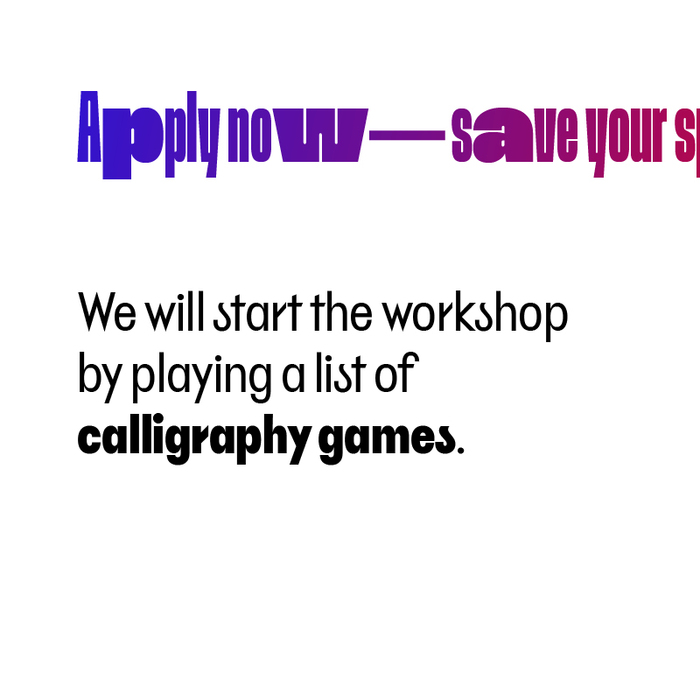 Experimental calligraphy workshop, Ljubljana 5