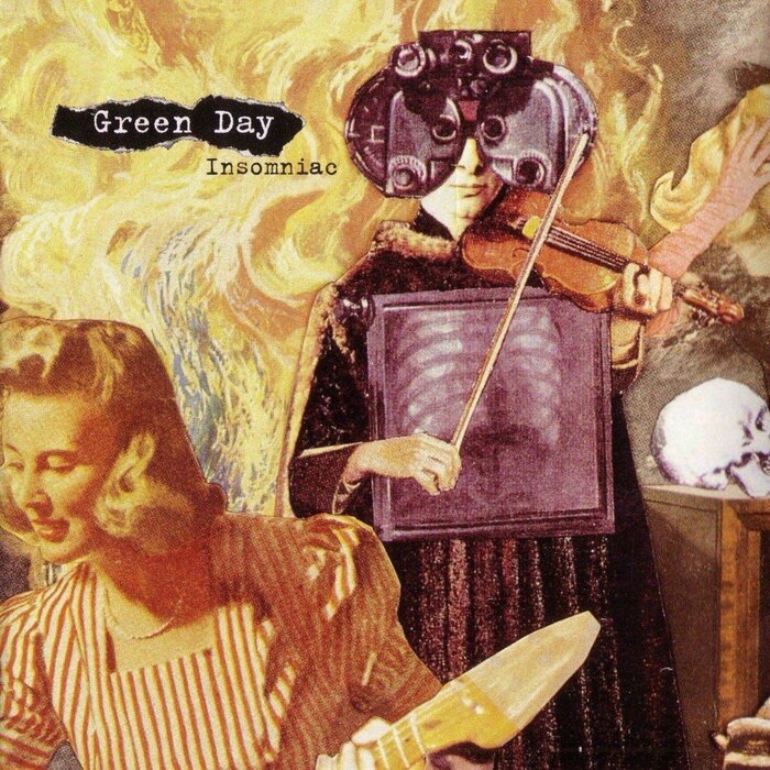 Front cover of Green Day’s Insomniac album.