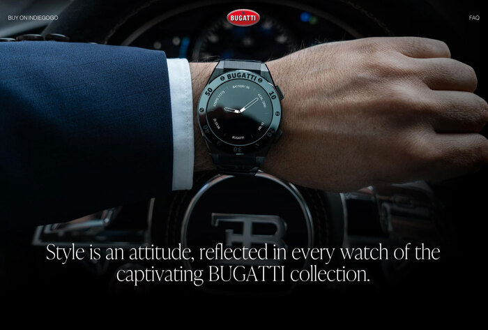 Bugatti smartwatches website 4