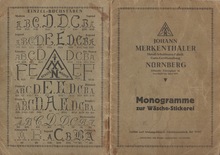 <cite>Monogramme zur Wäsche-Stickerei</cite>, Johann Merkenthaler catalog