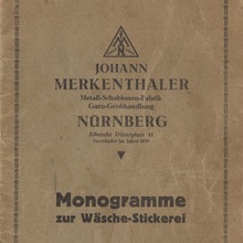 <cite>Monogramme zur Wäsche-Stickerei</cite>, Johann Merkenthaler catalog