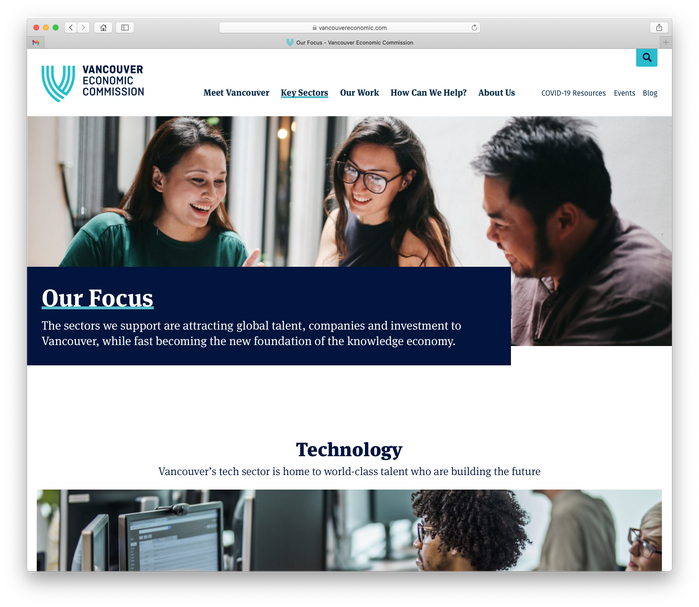 Vancouver Economic Commission website 5