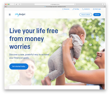 MyBudget website and logo