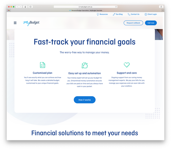 MyBudget website and logo 3