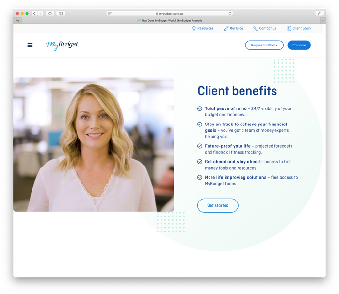 MyBudget website and logo 5