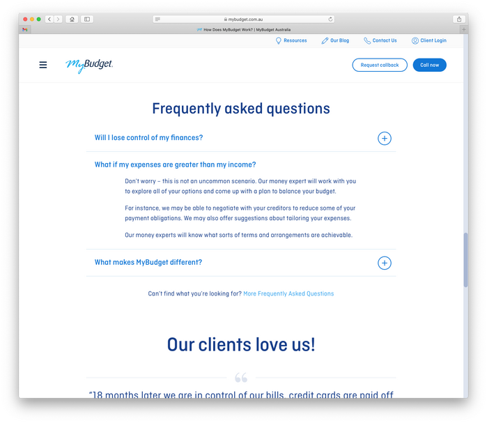 MyBudget website and logo 6