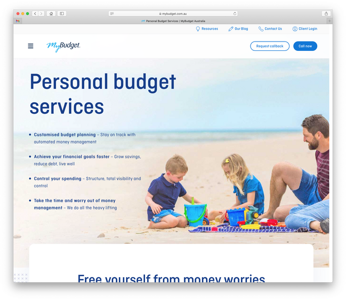 MyBudget website and logo 7