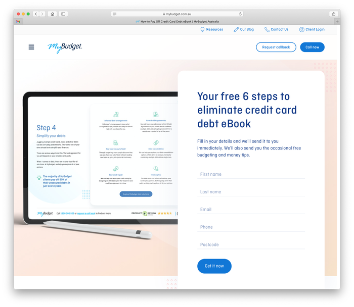 MyBudget website and logo 9