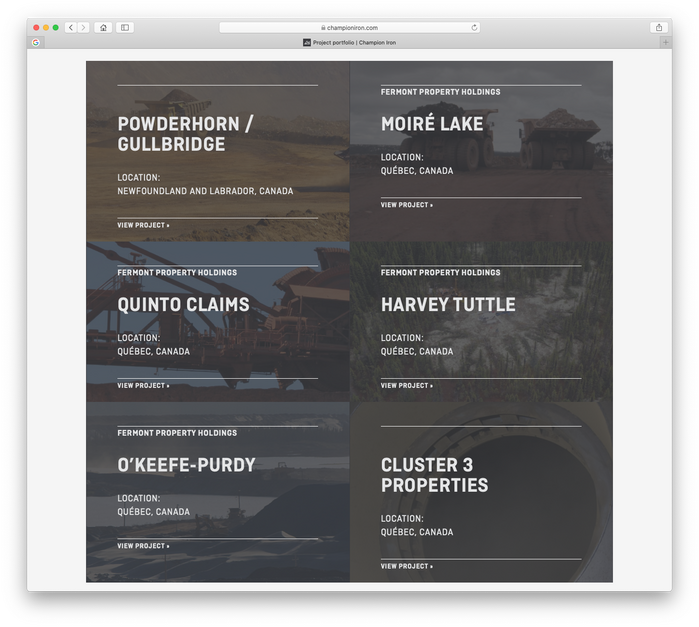 Champion Iron website 8