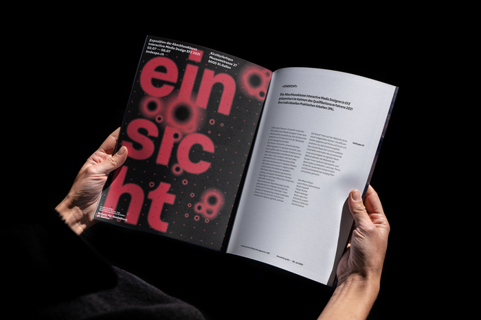 Spread with exhibition brief