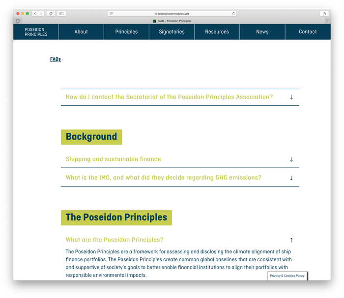 Poseidon Principles identity and website 6