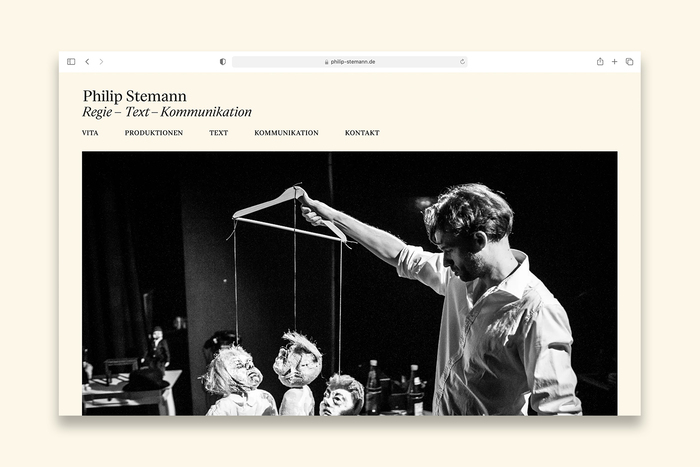 Philip Stemann portfolio website 2