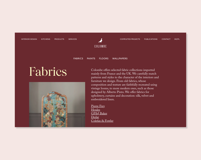 Colombe website 4