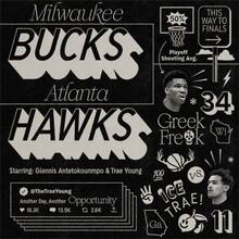 Bucks vs Hawks fan art