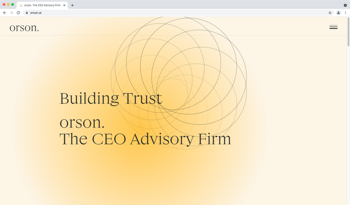 Orson website 1