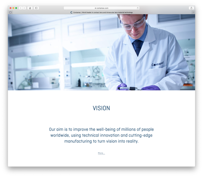 Contamac website 3