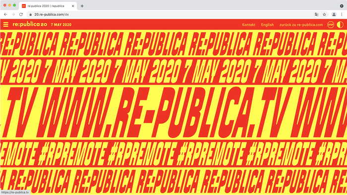 Website advertising the remote conference (#rpRemote) on 7 May 2020. It was one of the first online conferences of this scope in Germany, with tens of thousands participants.