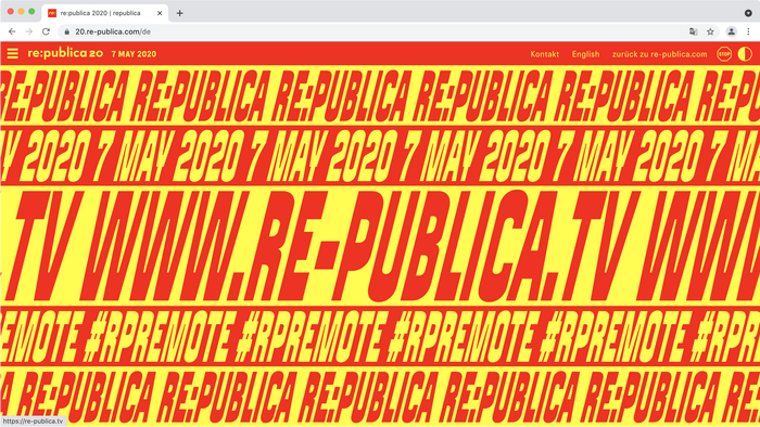 Website advertising the remote conference (#rpRemote) on 7 May 2020. It was one of the first online conferences of this scope in Germany, with tens of thousands participants.