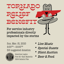 Tornado Relief Benefit poster