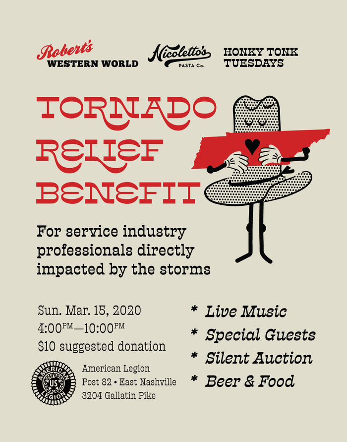 Tornado Relief Benefit poster
