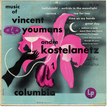 Andre Kostelanetz and His Orchestra ‎– <cite>Music of Vincent Youmans</cite> album art