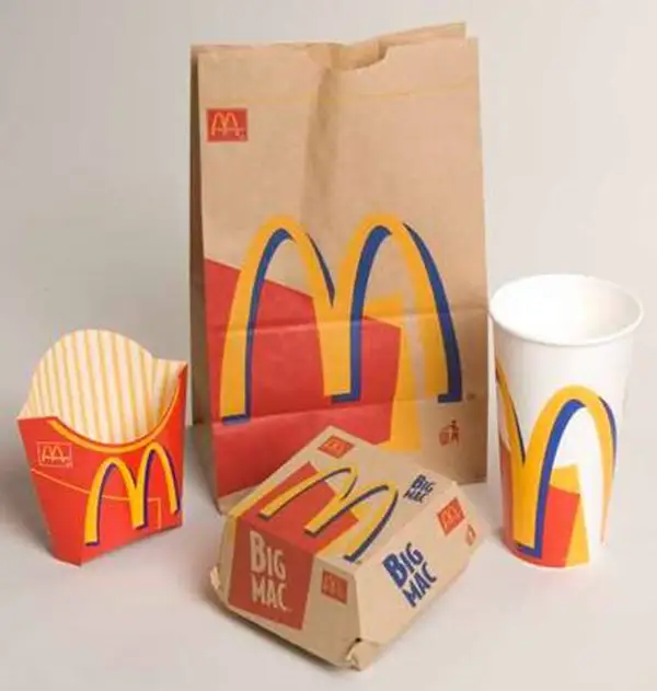 McDonald’s food packaging used between 1995 and 2003.