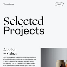 Vincent Casey portfolio website