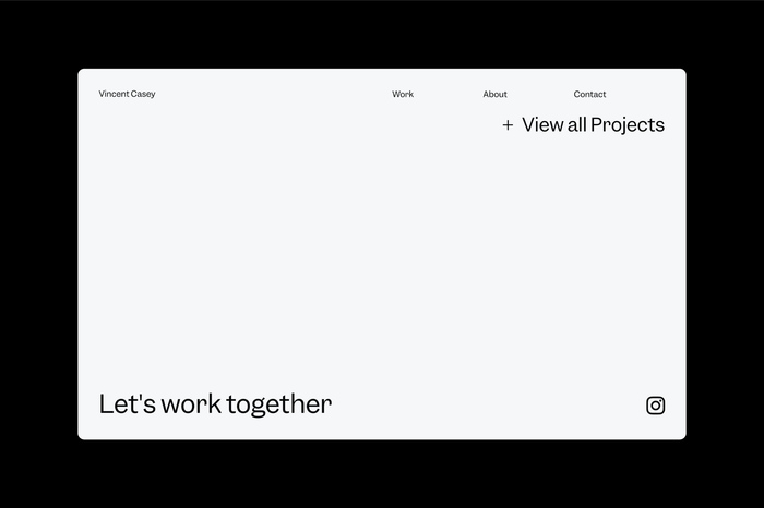 Vincent Casey portfolio website 5