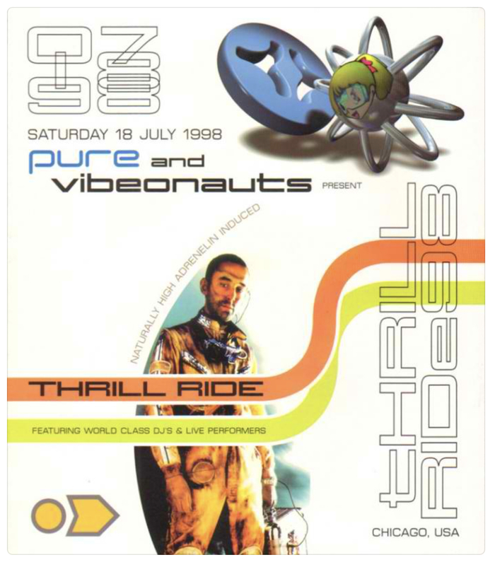 Thrill Ride 98 concert poster